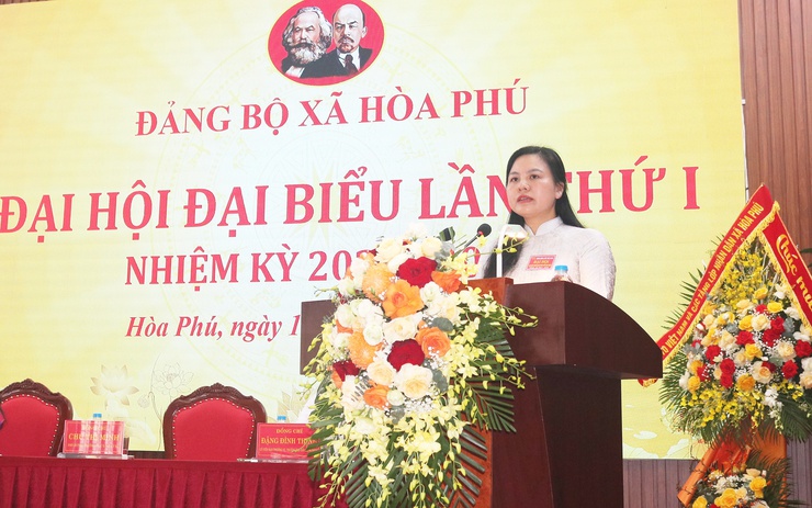 Đại hội đại biểu Đảng bộ xã Hòa Phú lần thứ I, nhiệm kỳ 2025 -2030 diễn ra thành công tốt đẹp- Ảnh 5.