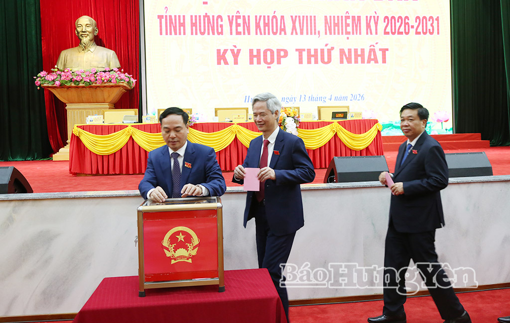 Đại biểu HĐND tỉnh bầu các chức danh của UBND tỉnh, nhiệm kỳ 2026-2031.